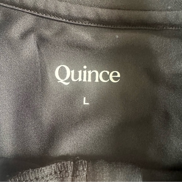 Quince Women Race Day Half-Zip Pullover Performance Running Workout Black Large - Picture 2 of 11